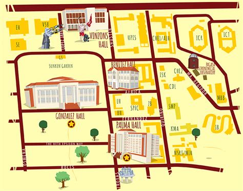 up manila campus map|Location .